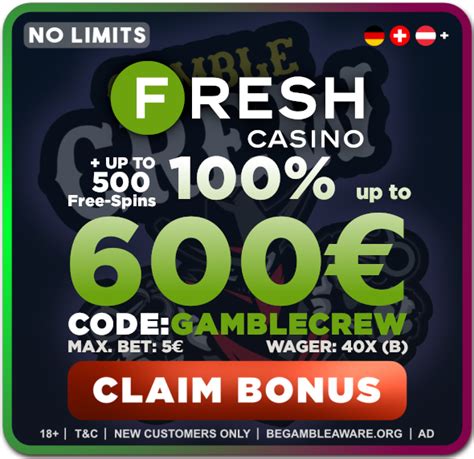 fresh casino bonus code